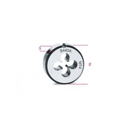 BETA 004400112 - Filière ronde avec pas gros en acier au chrome (lot muliple)