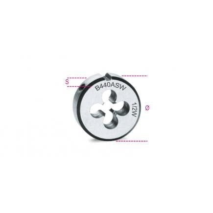 BETA 004400206 - Filière ronde avec filetage Whitworth en acier au chrome (lot muliple)