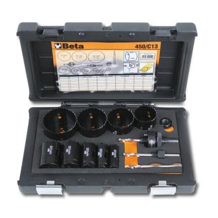 BETA 004500310 - Assortiment de scies trépans et accessoires pour installateurs