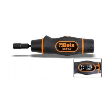 BETA 005830015 - Tournevis dynamométrique à débrayage utilisable pour serrage droite ±6%