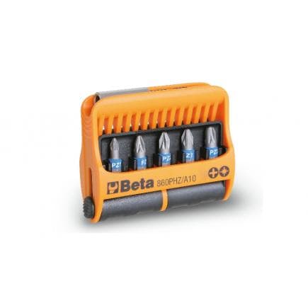 BETA 008600910 - Jeu de 10 embouts avec porte-embout magnétique en coffret plastique