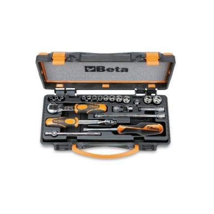 BETA 009000954 - Jeu de 13 douilles 6 pans et 8 accessoires