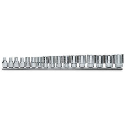 BETA 009100030 - Jeu de 17 3/8" douilles 6 pans