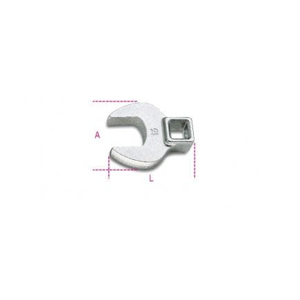 BETA 009100136 - Clé à fourche à patte de coq avec carré femelle 3/8" (lot muliple)