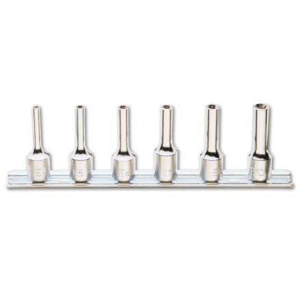 BETA 009100449 - Jeu de 6 douilles 3/8" longue pour écrous à empreinte Torx® sur support