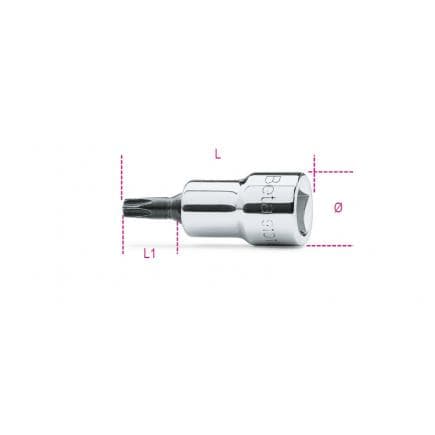 BETA 009100525 - Douille tournevis pour vis Torx® 3/8" (lot muliple)