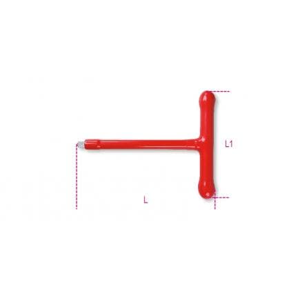 BETA 009100807 - Poignée à béquille à cardan carré mâle 3/8" 1000V