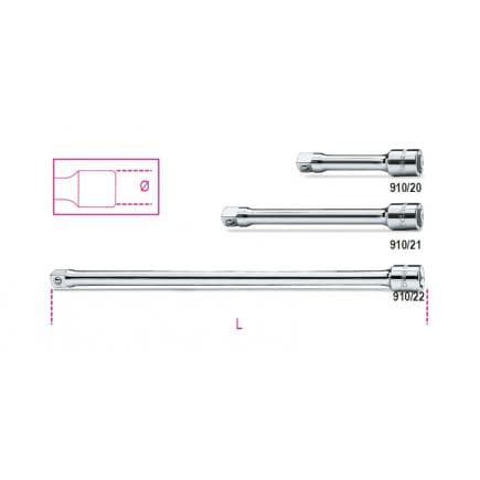 BETA 009100820 - Rallonge carrés mâle et femelle 3/8" (lot muliple)