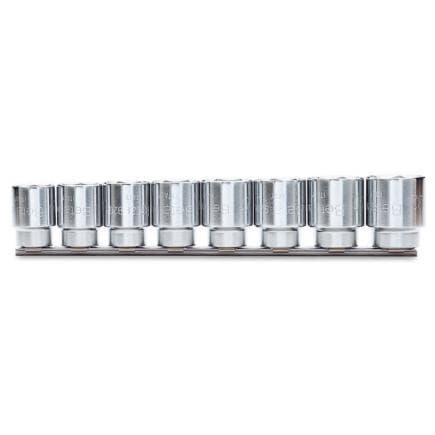 BETA 009200042 - Jeu de 8 douilles 6 pans 1/2" sur support