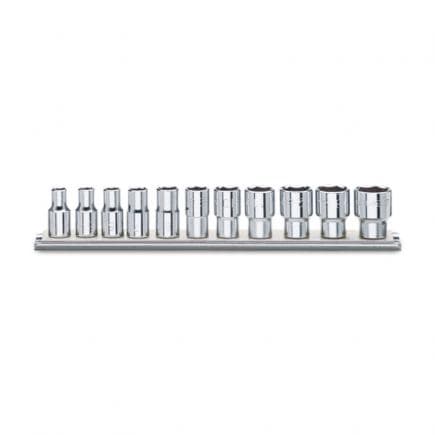 BETA 009200225 - Jeu de 11 douilles 12 pans 1/2" sur support