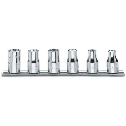 BETA 009200390 - Jeu de 6 douilles pour écrous Torx® 1/2" avec support