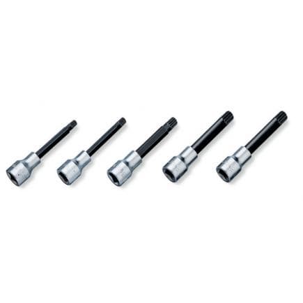 BETA 009200578 - Jeu de 5 douilles tournevis pour vis XZN® 1/2" sur support