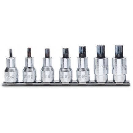 BETA 009200579 - Jeu de 7 douilles tournevis pour vis XZN® 1/2" sur support