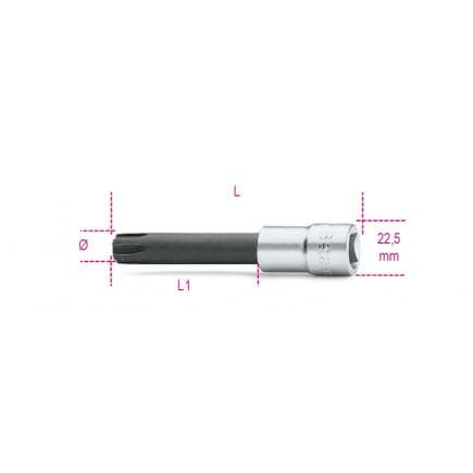 BETA 009200610 - Douille pour vis à 6 cannelures 1/2" (lot muliple)