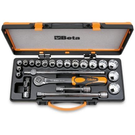 BETA 009200942 - Jeu de 17 douilles 12 pans et 5 accessoires