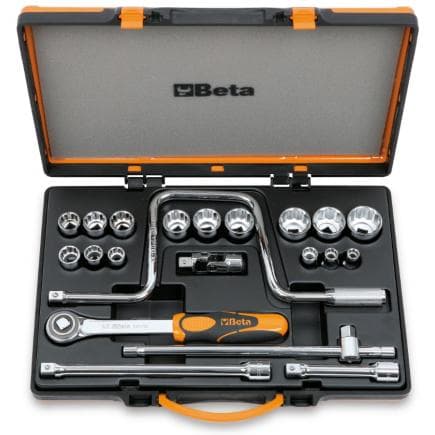 BETA 009200947 - Jeu de 15 douilles 12 pans et 6 accessoires