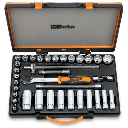 BETA 009200975 - Jeu de 30 douilles 12 pans et 5 accessoires