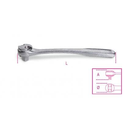BETA 009203882 - Cliquet réversible carré mâle 1/2" en acier inoxydable