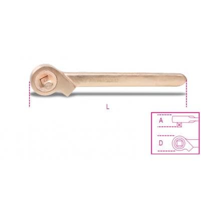BETA 009260880 - Cliquet réversible à glissière carré mâle 3/4", antidéflagrant