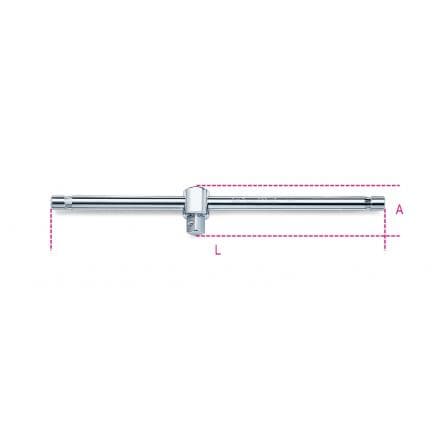 BETA 009280850 - Poignée coulissante carré mâle 3/4" (lot muliple)