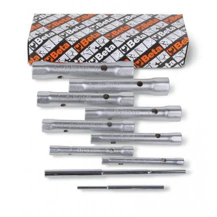 BETA 009350181 - Jeu de 8 clés en tube droites 6 pans légère