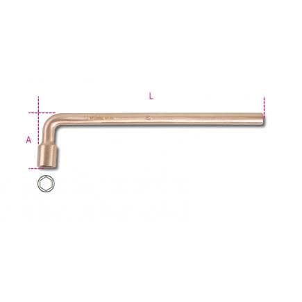 BETA 009370813 - Clé à pipe débouchée 6 pans antidéflagrante