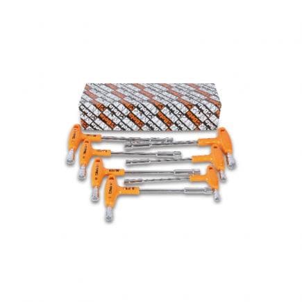 BETA 009410170 - Jeu de 7 clés à pipe débouchées emmanchées