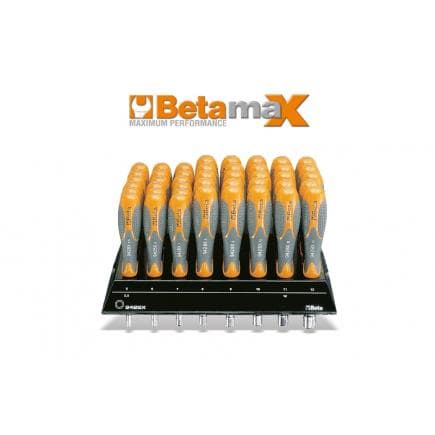 BETA 009420701 - Présentoir mural avec 43 clés a douille emmanchées courte