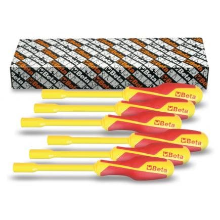 BETA 009430250 - Jeu de 6 clés à douille emmanchées 1000V