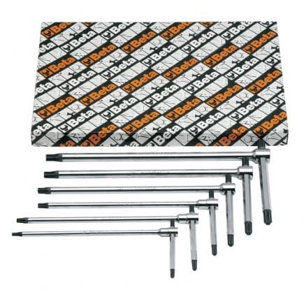 BETA 009510866 - Jeu de 6 clés mâles coudées pour vis Torx®