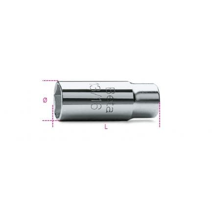 BETA 009560011 - Douilles pour bougies carrées 1/2" chromées (lot muliple)