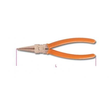 BETA 010320820 - Pince pour circlips intérieurs à becs droits antidéflagrante, branches recouvertes en PVC