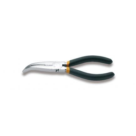 BETA 011649006 - Pince à becs coudés plats longs striés branches gainées avec double couche de PVC antidérapant (lot muliple)