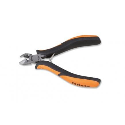 BETA 011910110 - Pince coupante frontale de précision tête inclinée à 70° coupe à ras branches gainées confort bi-matières (lot muliple)
