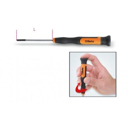 BETA 012570045 - Micro-clé mâle emmanchée pour vis 6 pans (lot muliple)