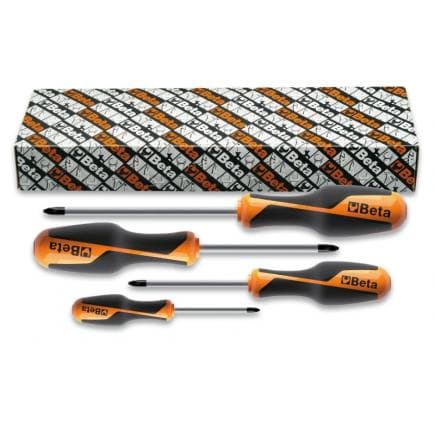BETA 012620304 - Jeu de 4 tournevis pour vis Phillips®