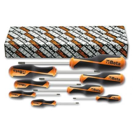 BETA 012680307 - Jeu de 8 tournevis pour vis Tamper Resistant Torx®
