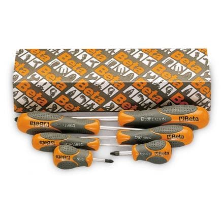 BETA 012990306 - Jeu de 6 tournevis pour vis Pozidriv®-Supadriv®