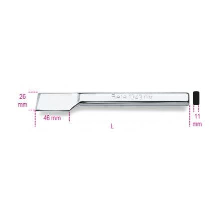 BETA 013430001 - Burin plat de carrossier coupe latérale (lot muliple)