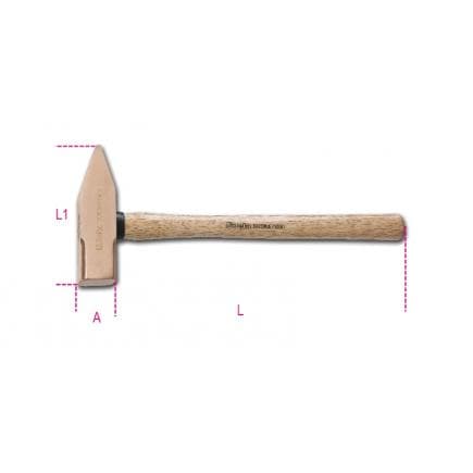 BETA 013700805 - Marteau de mécanicien antidéflagrant, manche en bois