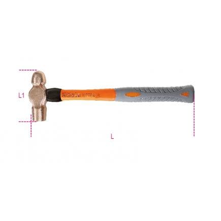 BETA 013770884 - Marteau américain, manche en fibre, antidéflagrant