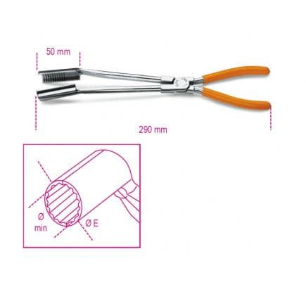 BETA 014740010 - Pince pour connecteurs de bougies à becs long coudés à 15° (lot muliple)