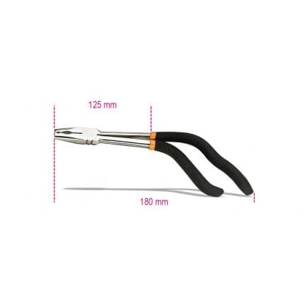 BETA 014750010 - Pince universelle chromée polie avec prise type" pistolet" e branches gainées par 2 couches de PVC