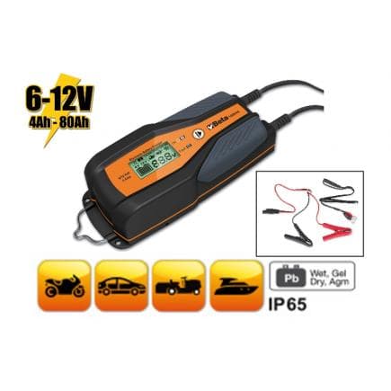 BETA 014980104 - Chargeur de batterie électronique 6-12 V auto-moto
