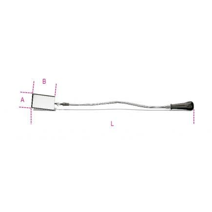 BETA 017150110 - Miroir d'inspection flexible carré