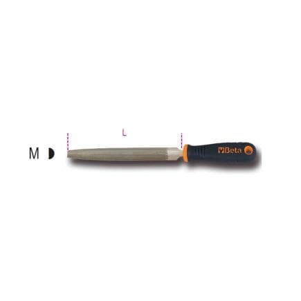 BETA 017190027 - Lime demi-ronde demi-douce, avec manche (lot muliple)