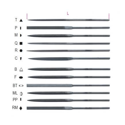 BETA 017200007 - Lime semi-douce, tige ø 3 mm (lot muliple)