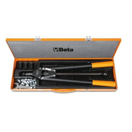 BETA 017420105 - Pince à riveter 1742A avec composition de 60 embouts filetés en acier
