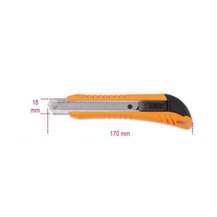 BETA 017710000 - Cutter à lame sécable 18 mm avec 3 lames (lot muliple)