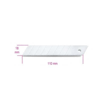 BETA 017710010 - Etui de 10 lames sécables 18 mm, pour 1771 et 1771BM, 1771HD (lot muliple)